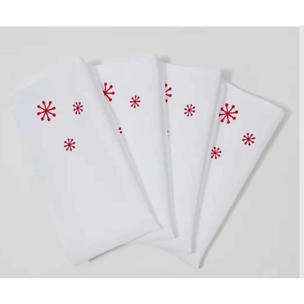 Temp-tations 4-Pack Embroidered Seasonal Napkins